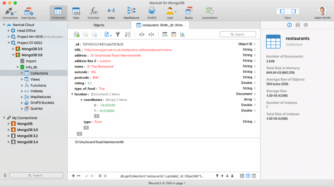 Navicat for MongoDB