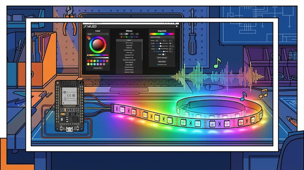 WLED: El estándar open source para iluminación LED profesional con ESP32