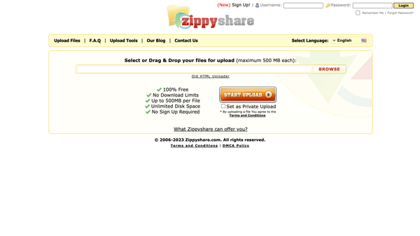 Zippyshare announces closure of the project after 17 years of service